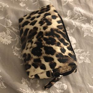 Soho cheetah makeup bag